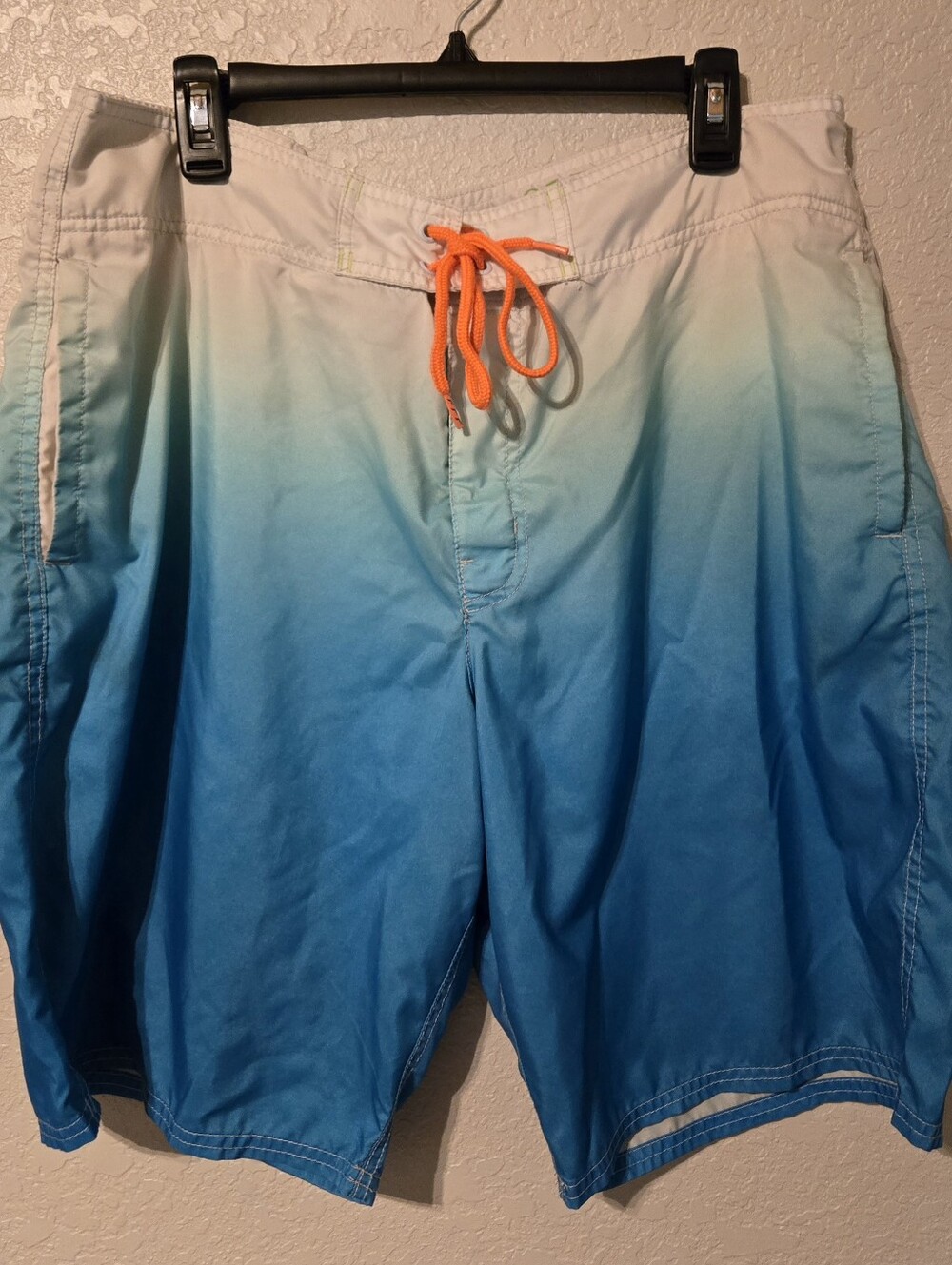 American Eagle Outfitters White Shorts with Lime Green Logo XL